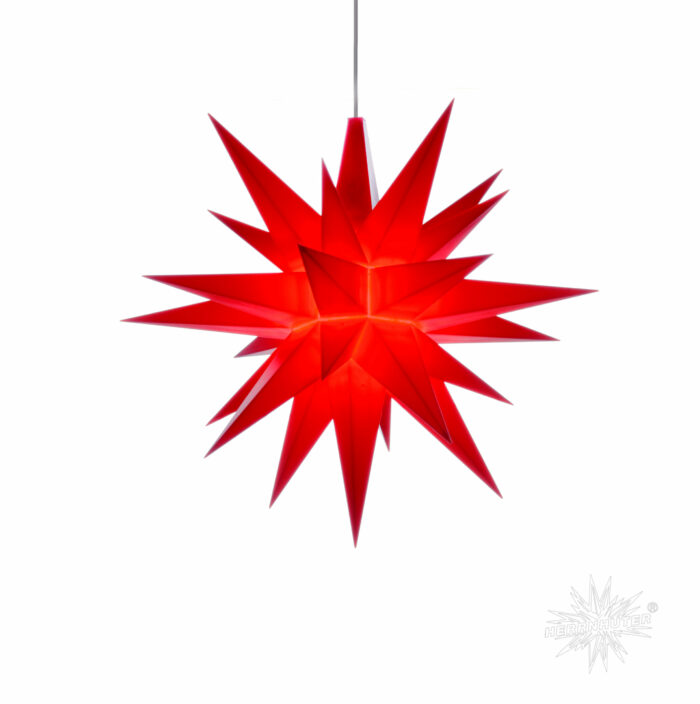 HERRNHUT Star :  Plastic, ø ca. 40 cm,  red (A4)