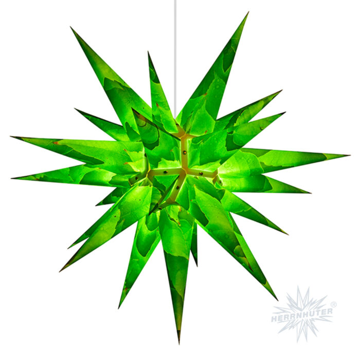 Nature Edition 2021 : HERRNHUT Star : for Indoors ø ca. 60 cm,  Green (i6)